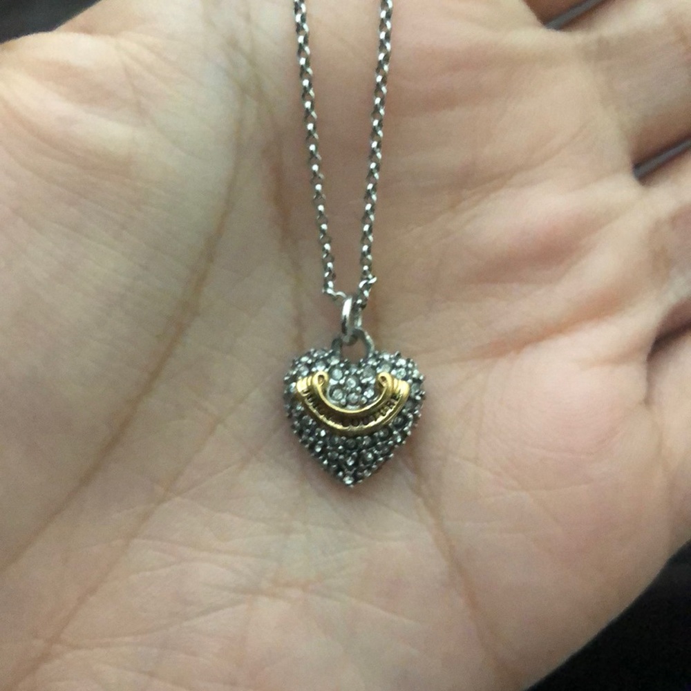 Juicy Couture Silver Heart Pendant Necklace